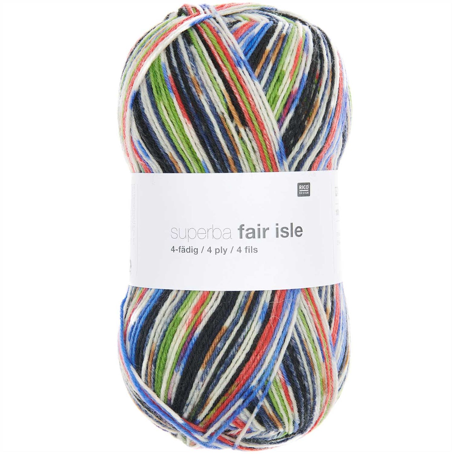 Rico Superba Fair Isle 4Ply 100g Yarn