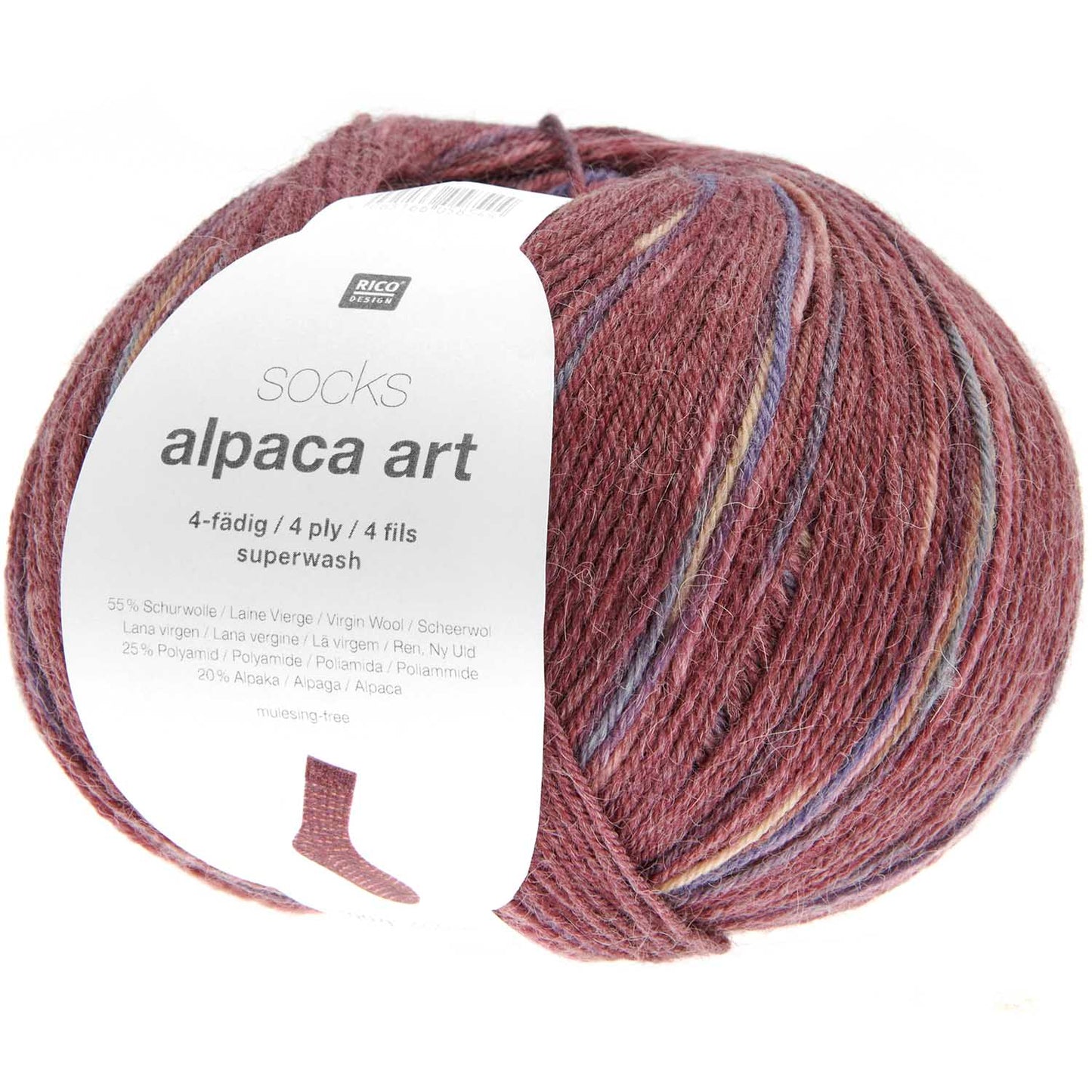 Rico Socks Alpaca Art 4Ply 100g Yarn