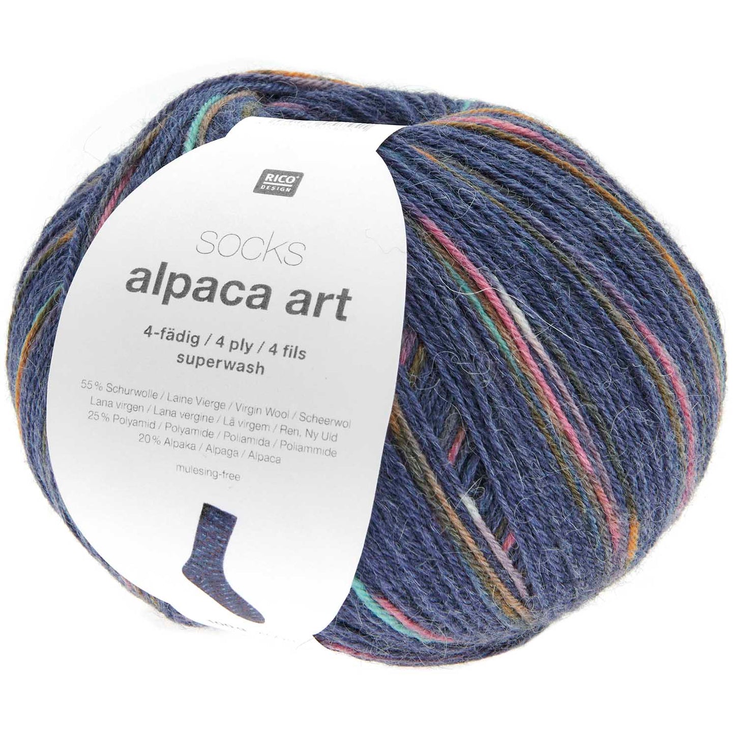 Rico Socks Alpaca Art 4Ply 100g Yarn