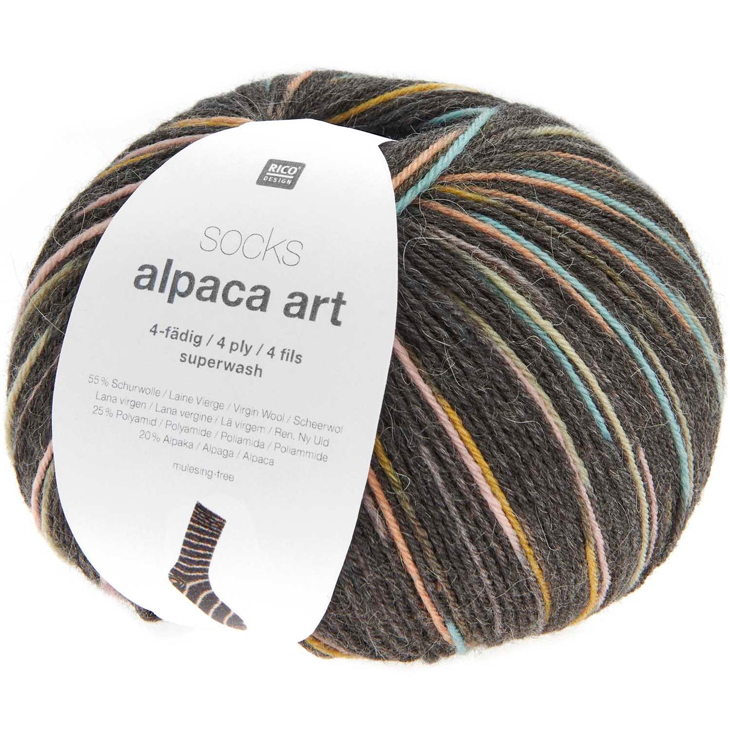 Rico Socks Alpaca Art 4Ply 100g Yarn