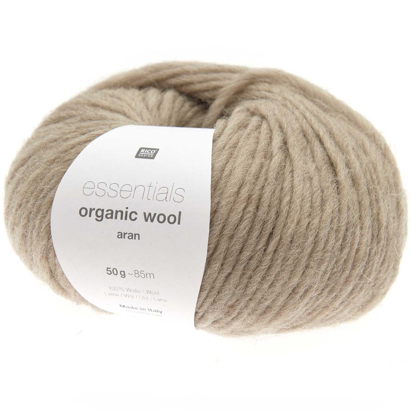 Rico Essentials Organic Wool Aran 50g Yarn