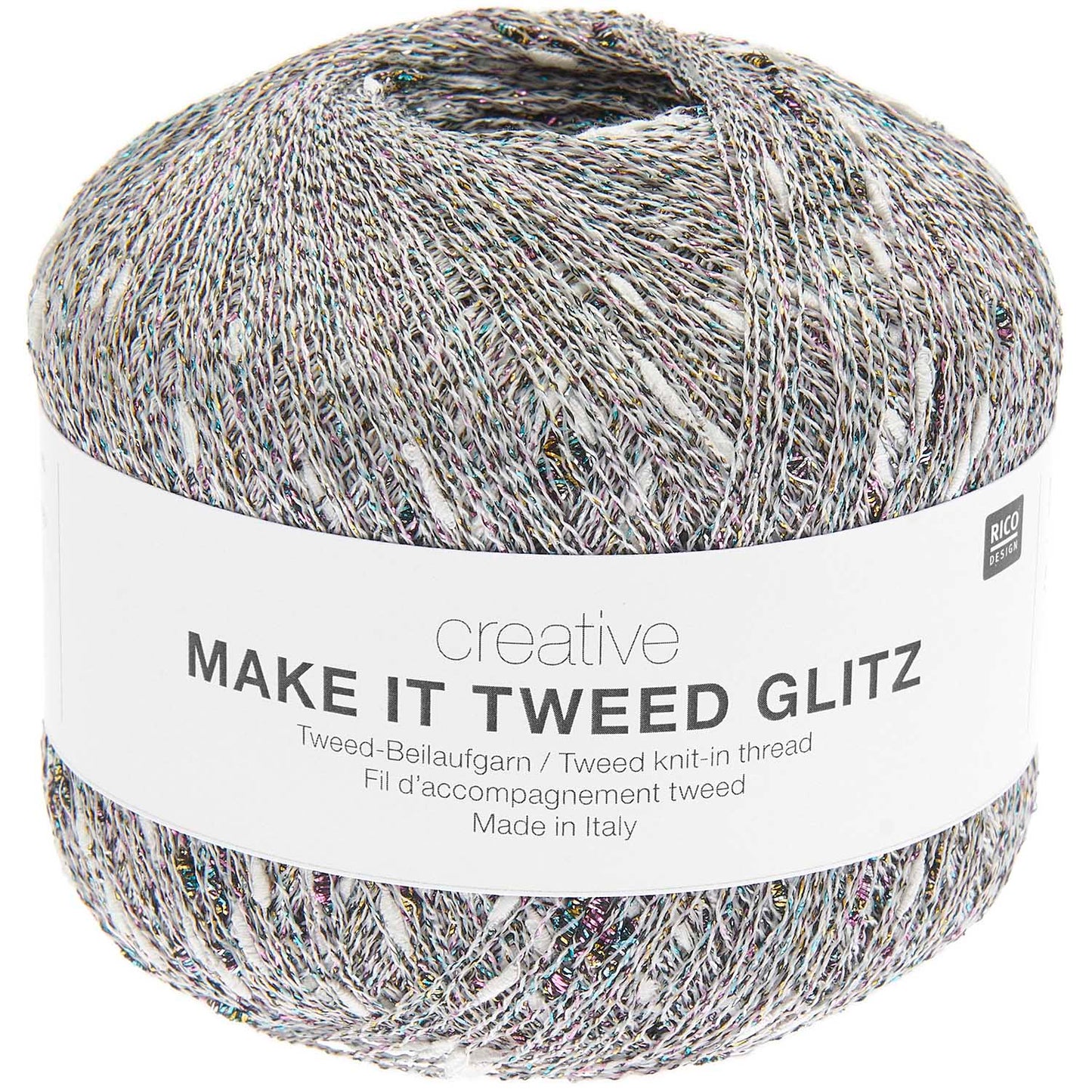 Rico Creative Make It Tweed Glitz Lace 50g Yarn