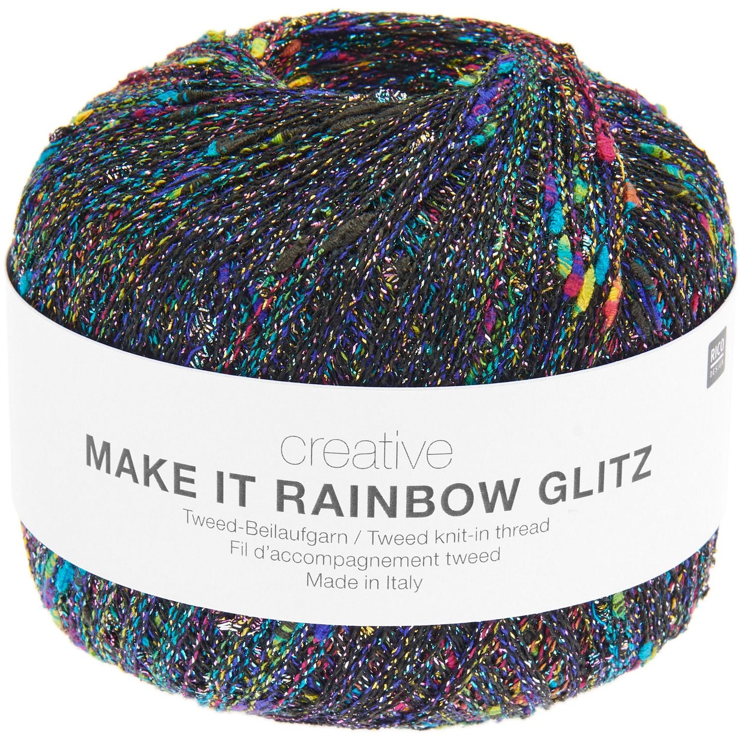 Rico Creative Make It Rainbow Glitz Lace 50g Yarn