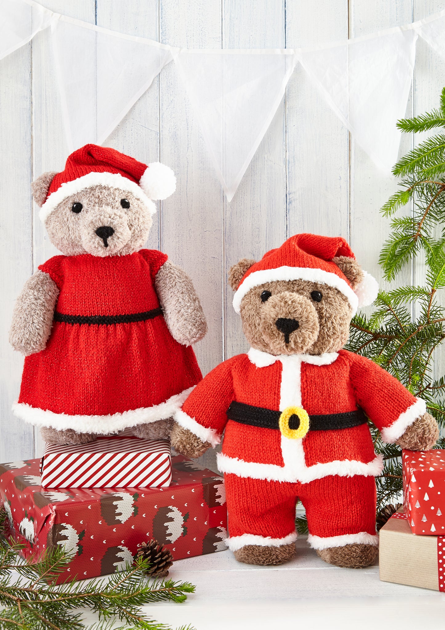 King Cole Christmas Knits Teddy Book 9 Knitting Pattern
