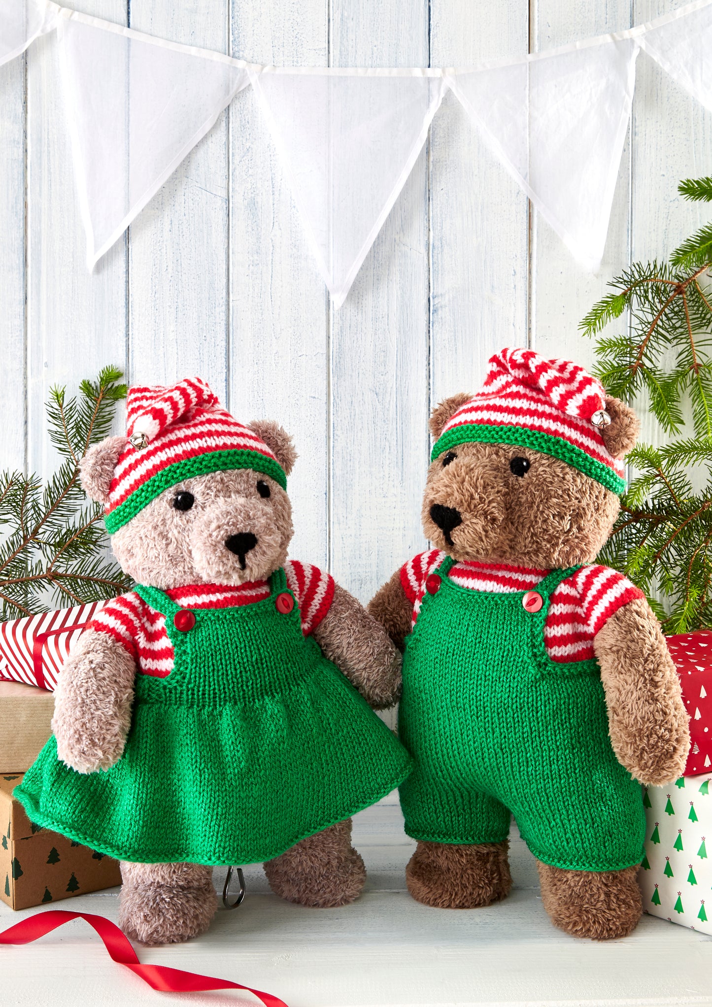 King Cole Christmas Knits Teddy Book 9 Knitting Pattern