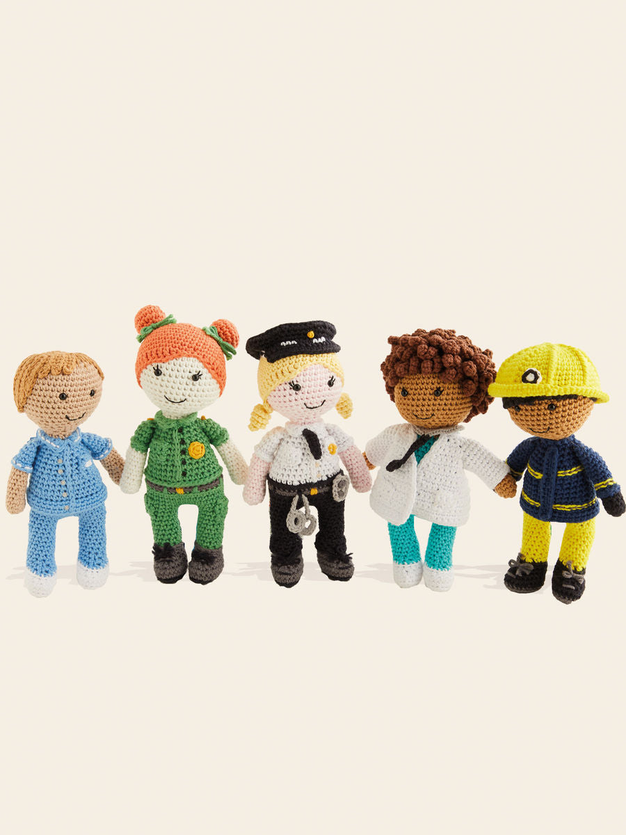 Sirdar Happy Cotton Frontline Heroes Crochet Pattern Book 17