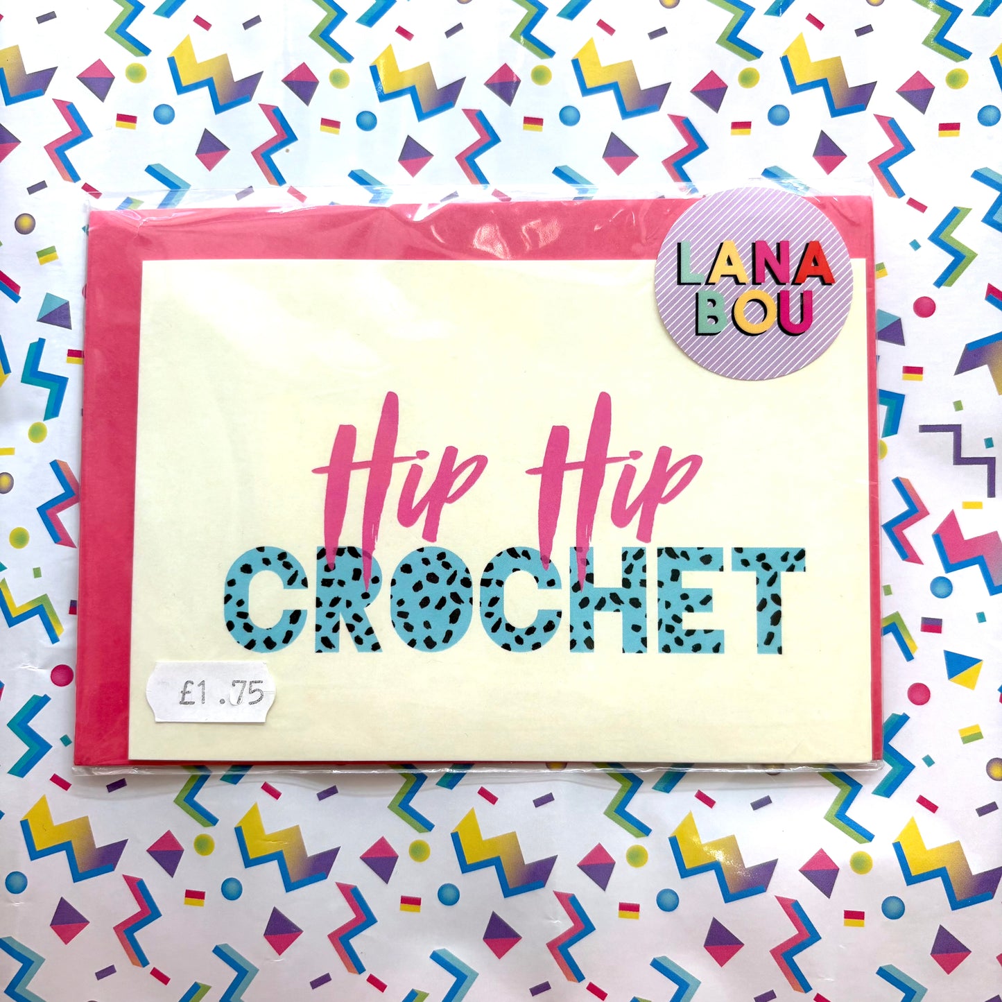 Lana Bou 'Hip Hip Crochet' Card