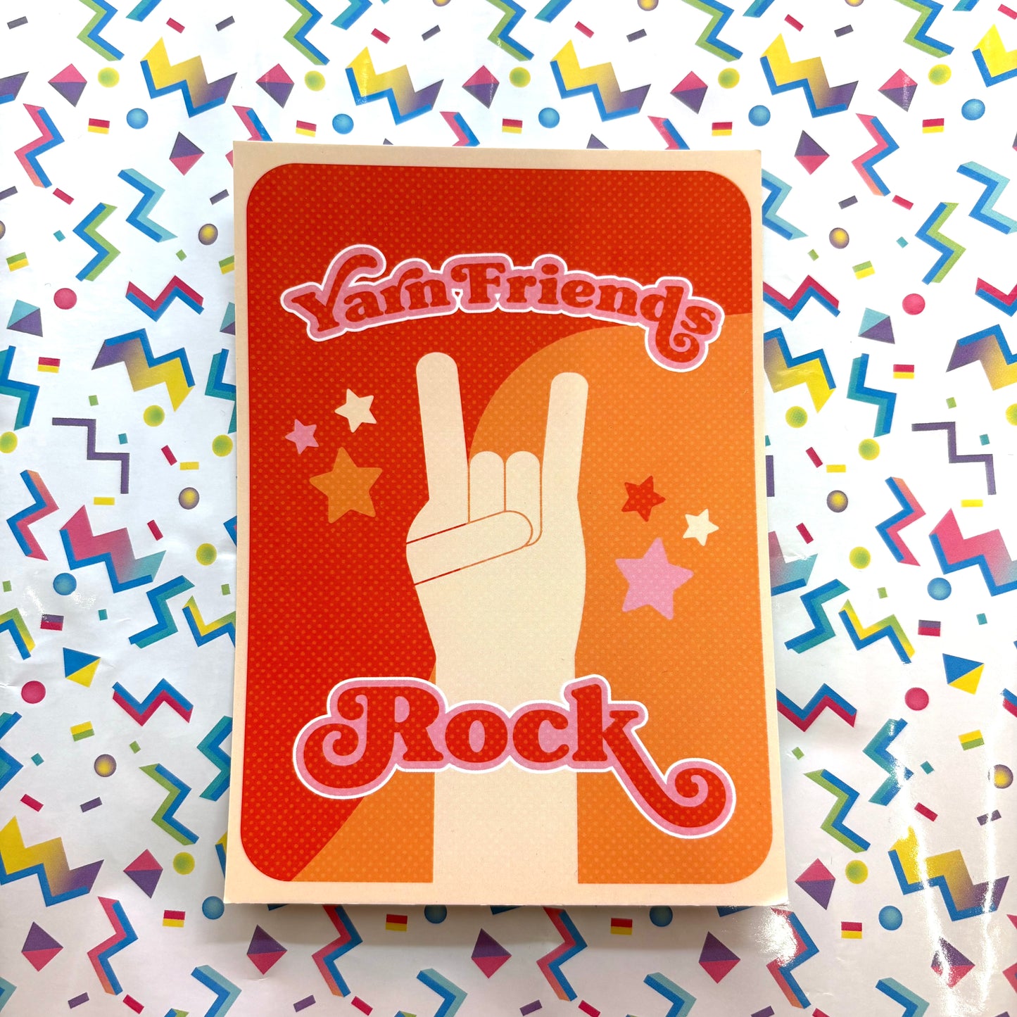 Lana Bou 'Yarn Friends Rock' Postcard