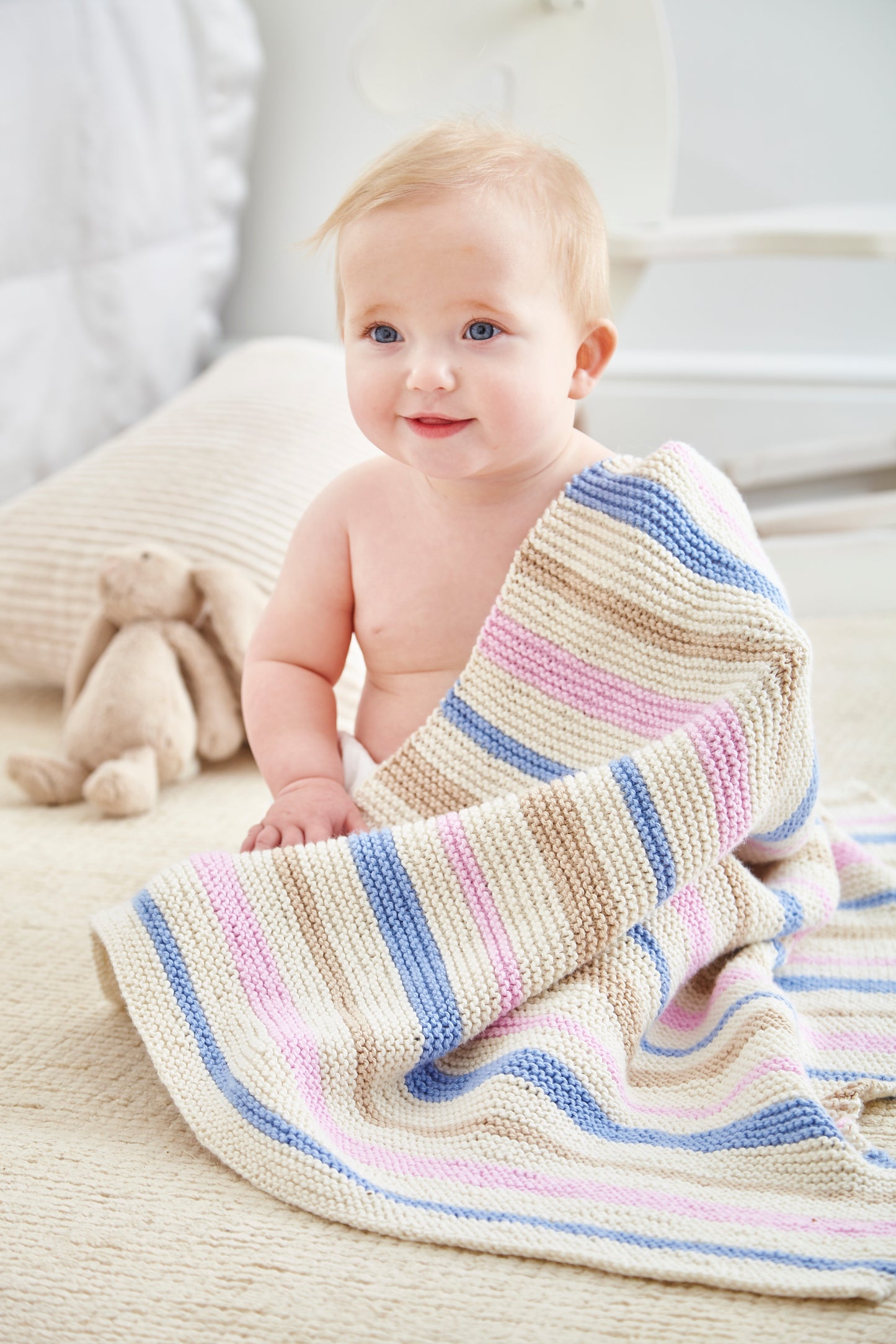 King Cole Newborn Book 4 Little Book of Blankets Knitting Pattern Book