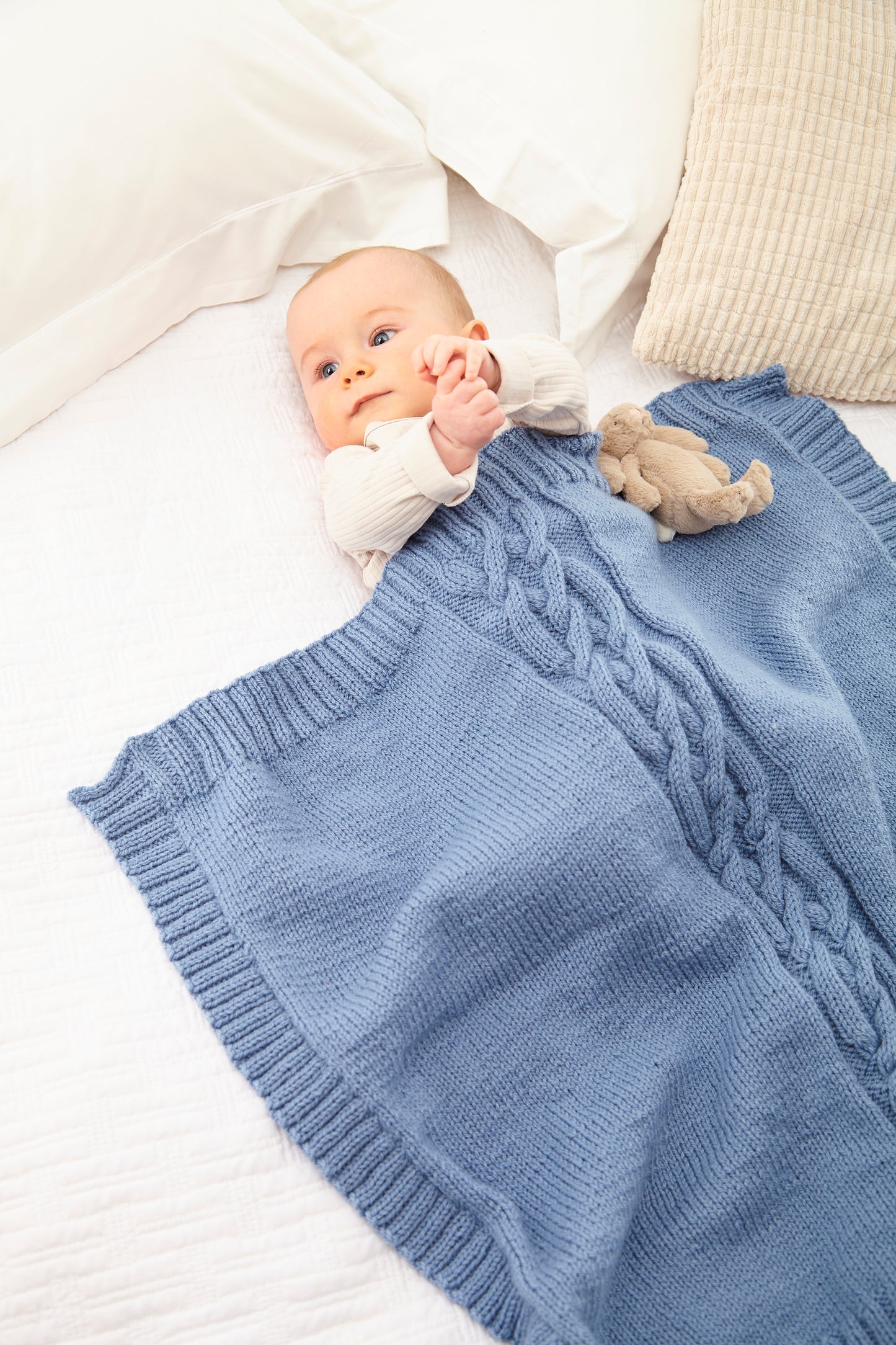 King Cole Newborn Book 4 Little Book of Blankets Knitting Pattern Book