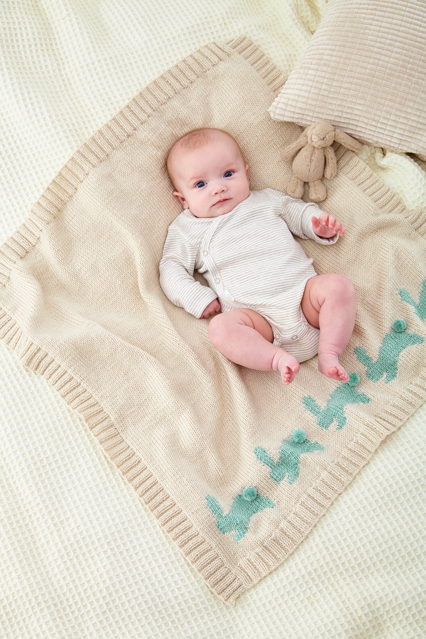 King Cole Newborn Book 4 Little Book of Blankets Knitting Pattern Book