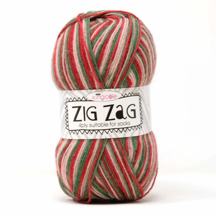 King Cole Zig Zag 4Ply 100g Yarn
