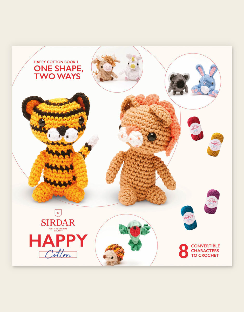 Sirdar Happy Cotton One Shape, Two Ways Crochet Pattern Book 1