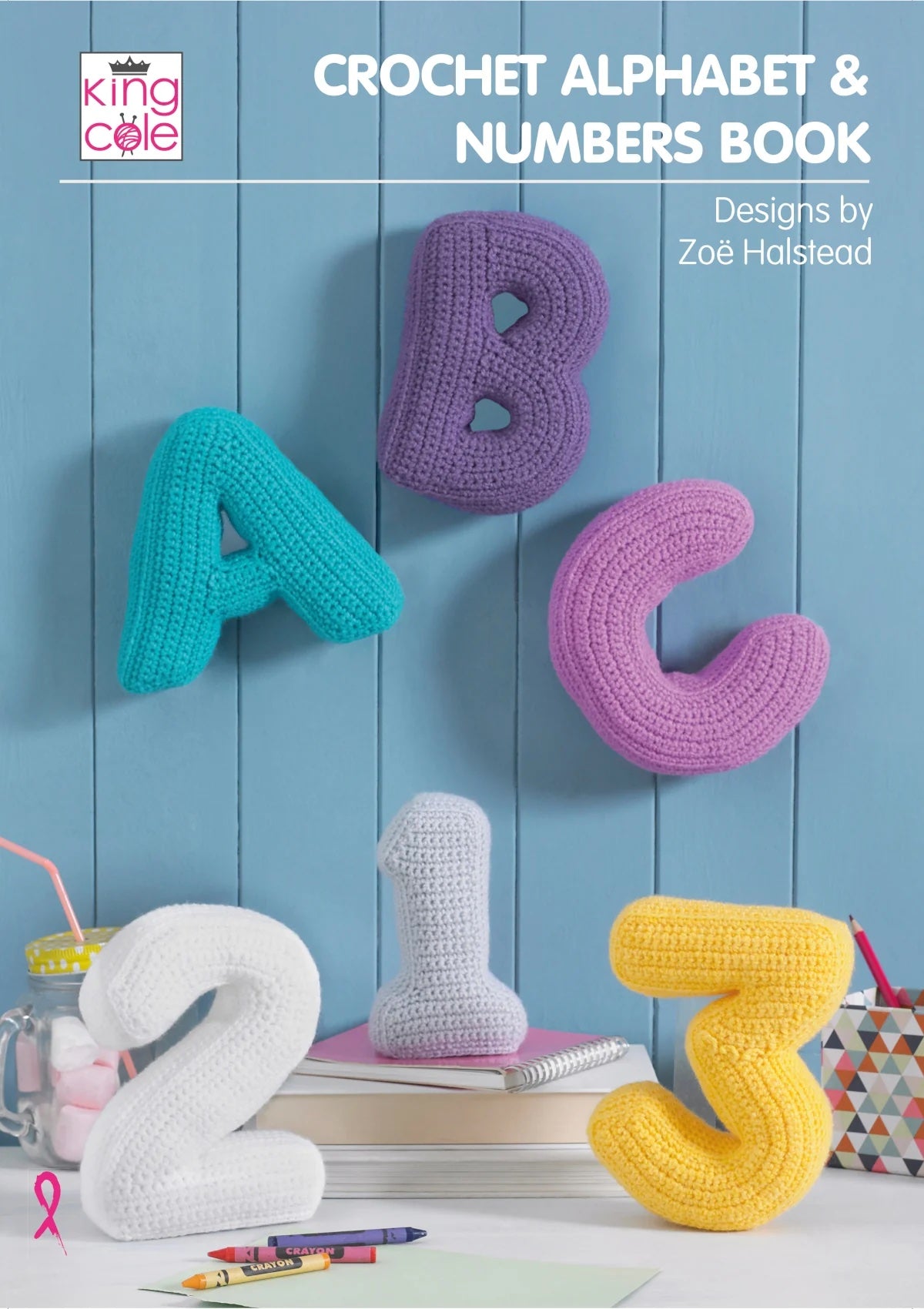 King Cole Crochet Alphabet and Numbers Pattern Book