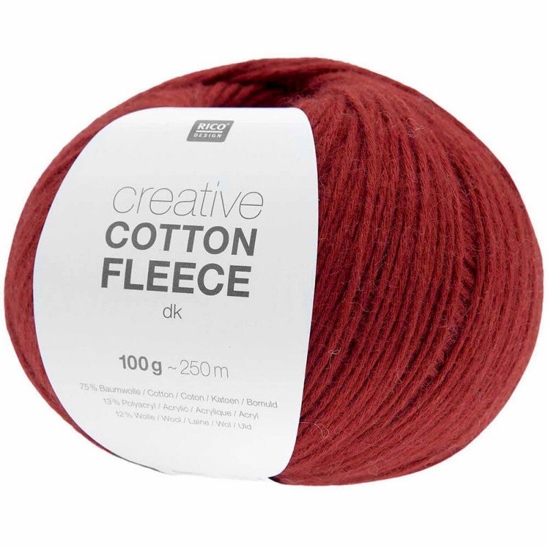 Rico Creative Cotton Fleece Double Knit 100g Yarn