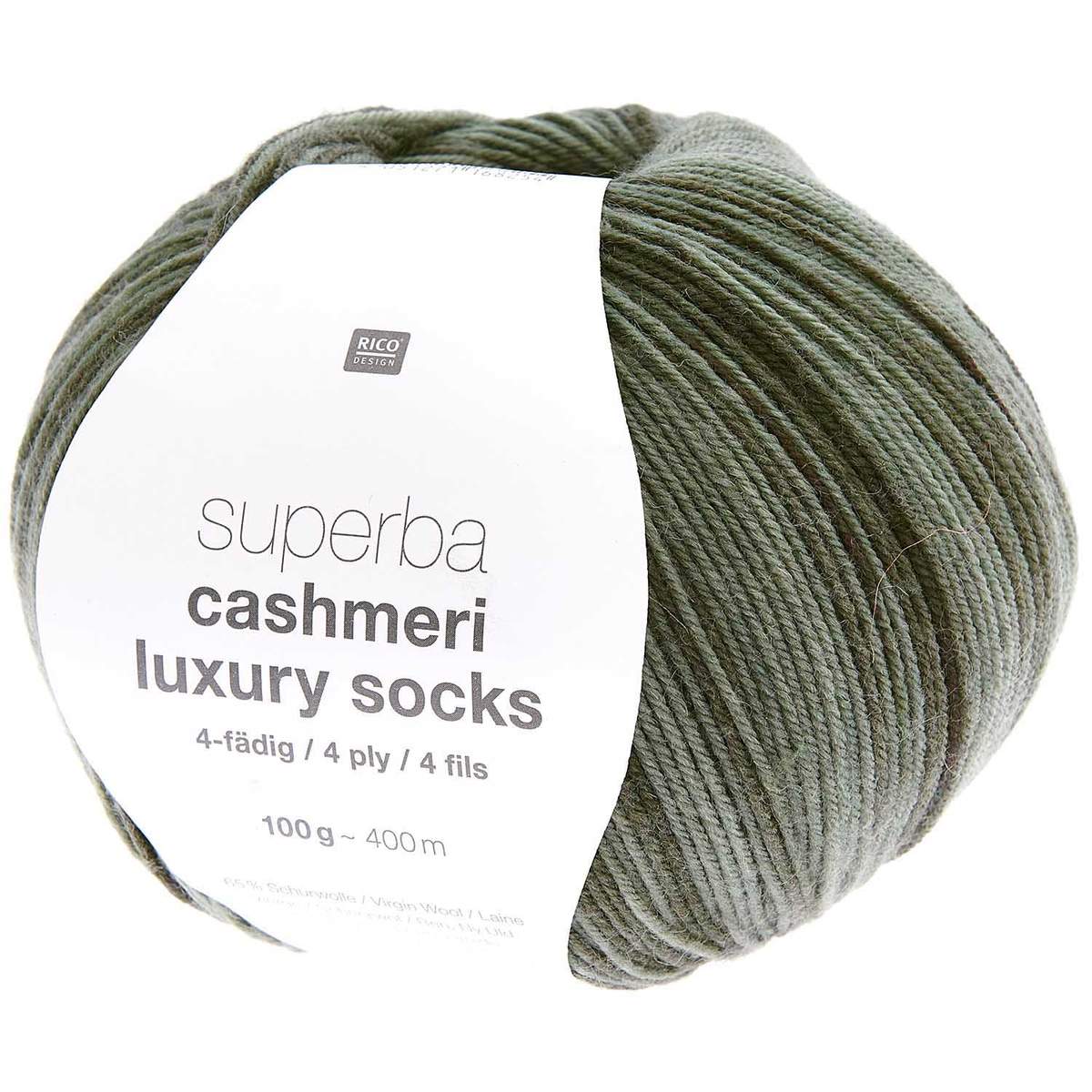 Rico Superba Cashmeri Luxury 4 Ply 100g Sock Yarn