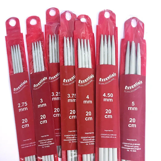 Essentials Double Ended Knitting Needles 20cm