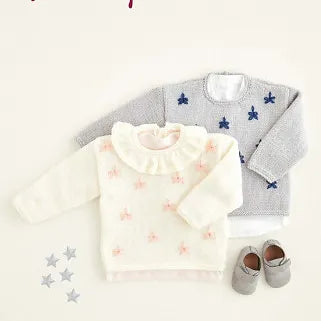 5420 Babies Starry Sweaters Knitting Pattern
