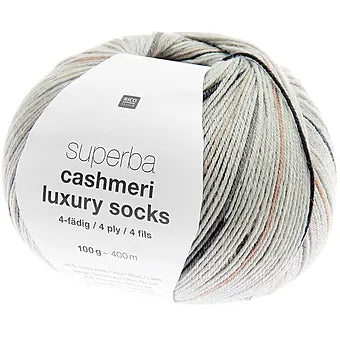 Rico Superba Cashmeri Luxury 4 Ply Sock Yarn