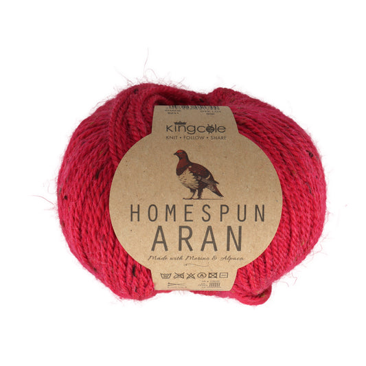 King Cole Homespun Aran 50g Yarn
