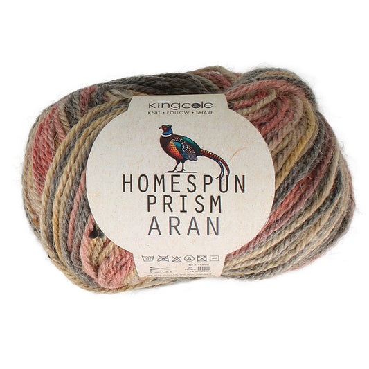 King Cole Homespun Prism Aran 50g Yarn