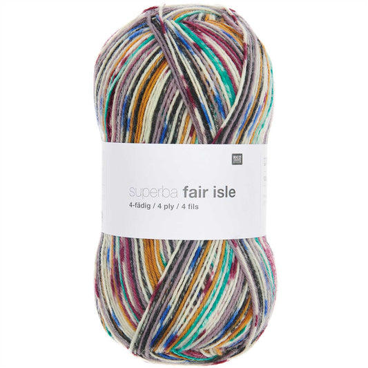 Rico Superba Fair Isle 4Ply 100g Yarn