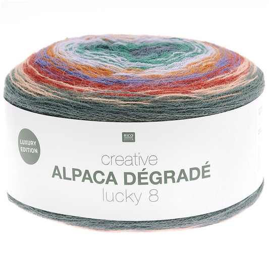 Rico Creative Alpaca Dégradé Lucky 8 200g 4Ply Yarn