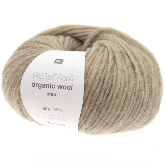 Rico Essentials Organic Wool Aran 50g Yarn