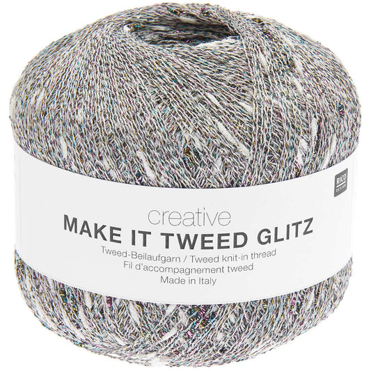 Rico Creative Make It Tweed Glitz Lace 50g Yarn