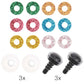 Rico Glitter Safety Toy Eyes Coloured