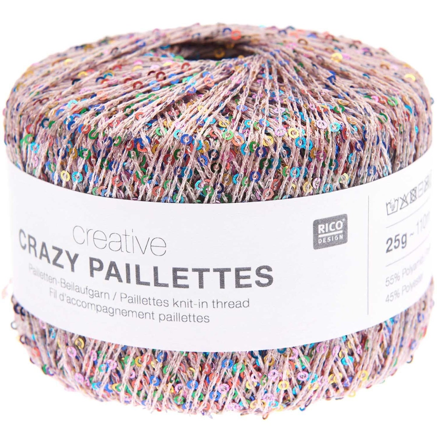 Rico Creative Make It Crazy Paillettes Lace 50g Yarn
