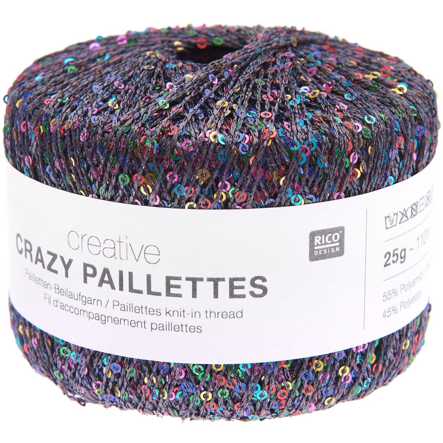 Rico Creative Make It Crazy Paillettes Lace 50g Yarn