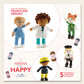 Sirdar Happy Cotton Frontline Heroes Crochet Pattern Book 17