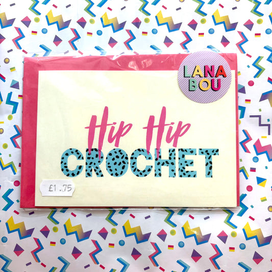 Lana Bou 'Hip Hip Crochet' Card