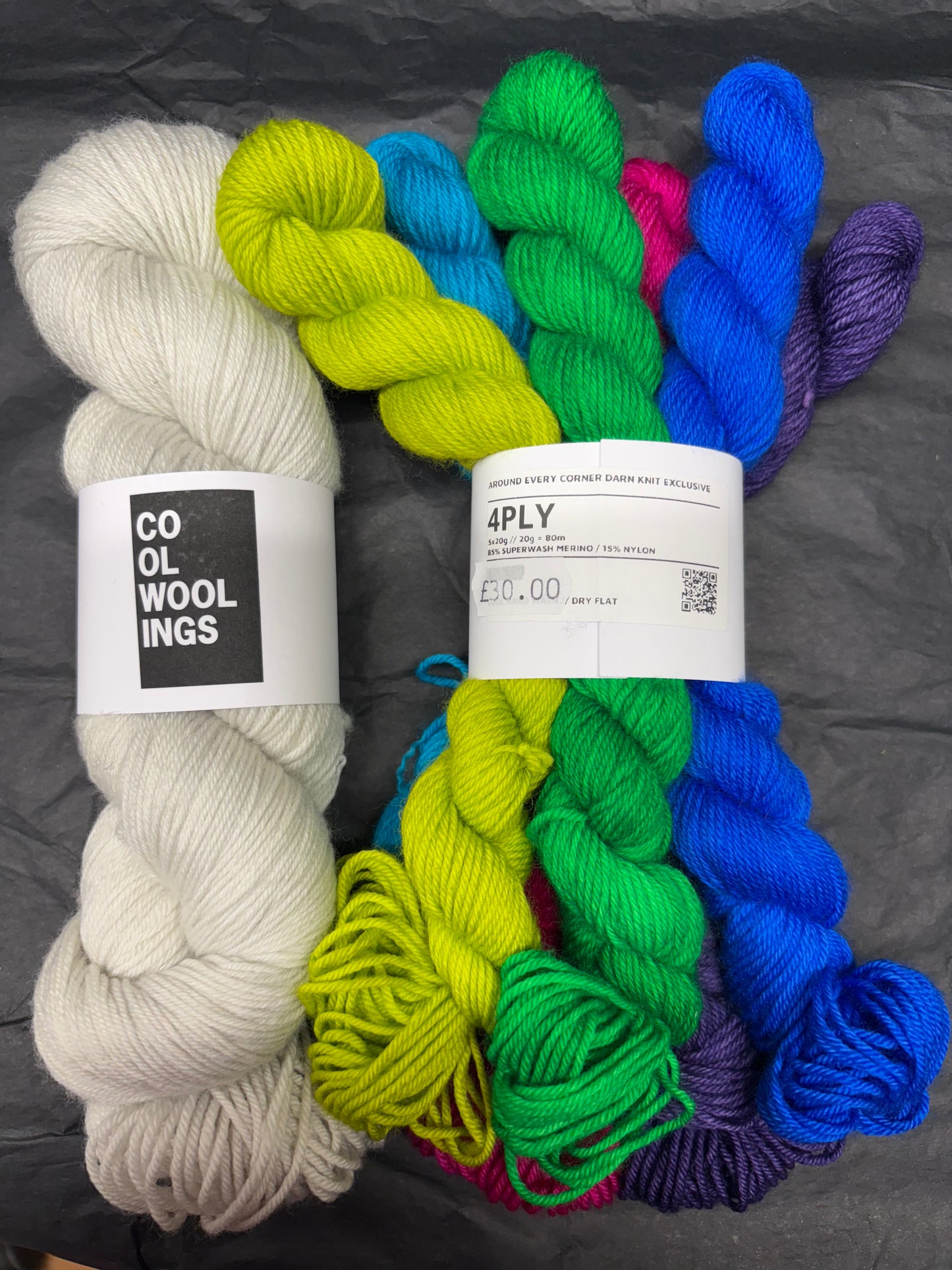 Around Every Corner Cool Woolings Shawl Knitting Kit 4 Ply Yarn