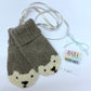 Baba of Mine x Darn Knit! Baby Bear Hand Knitted Recycled Cashmere Mittens