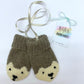 Baba of Mine x Darn Knit! Baby Bear Hand Knitted Recycled Cashmere Mittens