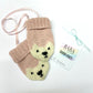 Baba of Mine x Darn Knit! Baby Bear Hand Knitted Recycled Cashmere Mittens