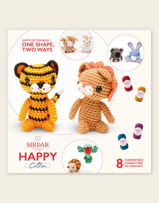 Sirdar Happy Cotton One Shape, Two Ways Crochet Pattern Book 1