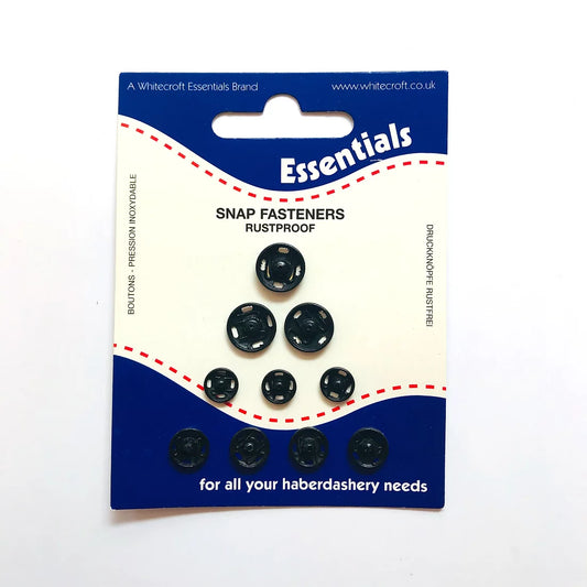 Essentials Sew On Assorted Snap Fasteners