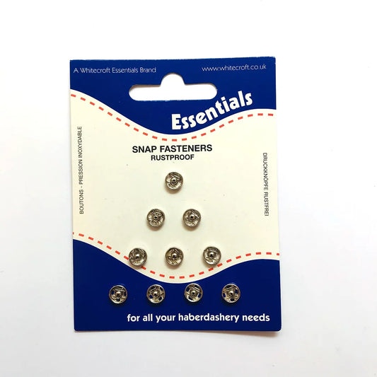 Essentials Sew On Small 6mm 1/4" Size 00 Snap Fasteners