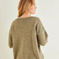 Ladies Slouchy Cable Sweater Knitting Pattern