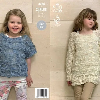 Children's Tasselled Sweater and Top Knitting Pattern
