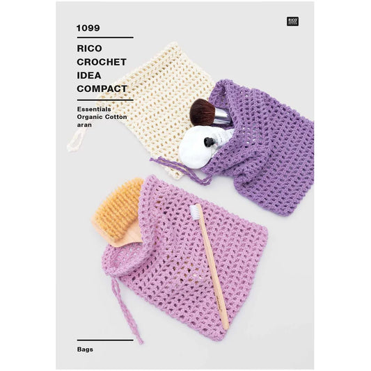 Rico 1099 Crochet Accessory Bags Pattern