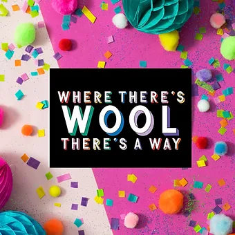 'Where There's Wool There's A Way' Postcard